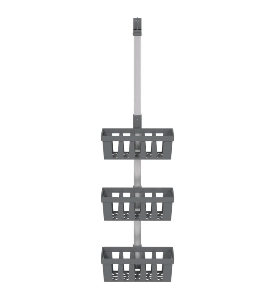 Duschregal zum Hängen 30x15x(67-105) cm Aluminium
