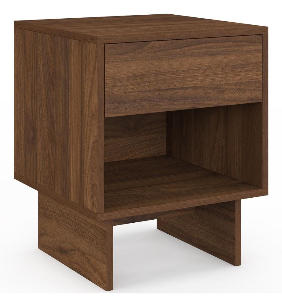 Set di 2 comodini Yumi - Noce