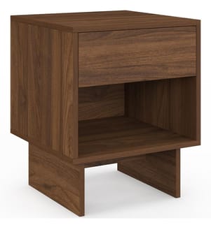 Set di 2 comodini Yumi - Noce