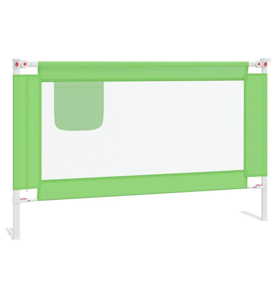Kleinkind-Bettschutzgitter Grün 120x25 cm Stoff