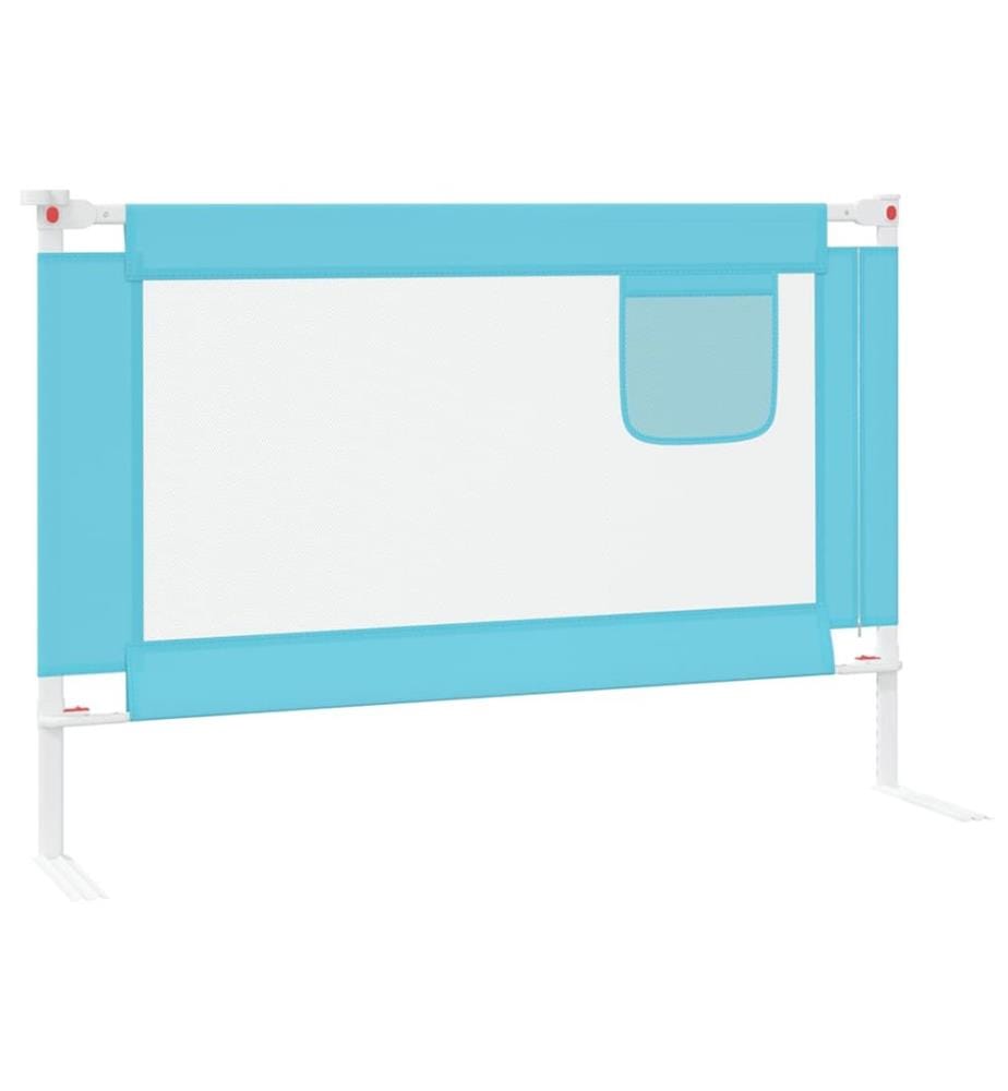 Kleinkind-Bettschutzgitter Blau 100x25 cm Stoff