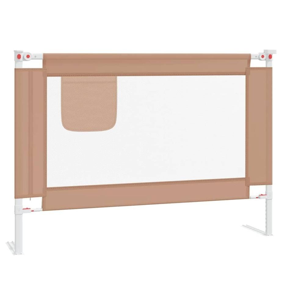 Kleinkind-Bettschutzgitter Taupe 90x25 cm Stoff