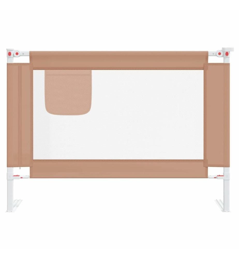 Kleinkind-Bettschutzgitter Taupe 90x25 cm Stoff