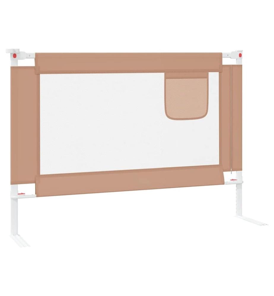 Kleinkind-Bettschutzgitter Taupe 90x25 cm Stoff