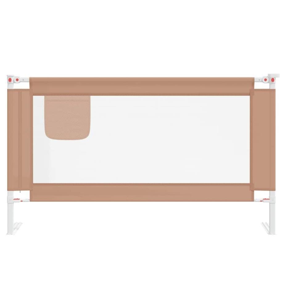 Kleinkind-Bettschutzgitter Taupe 140x25 cm Stoff