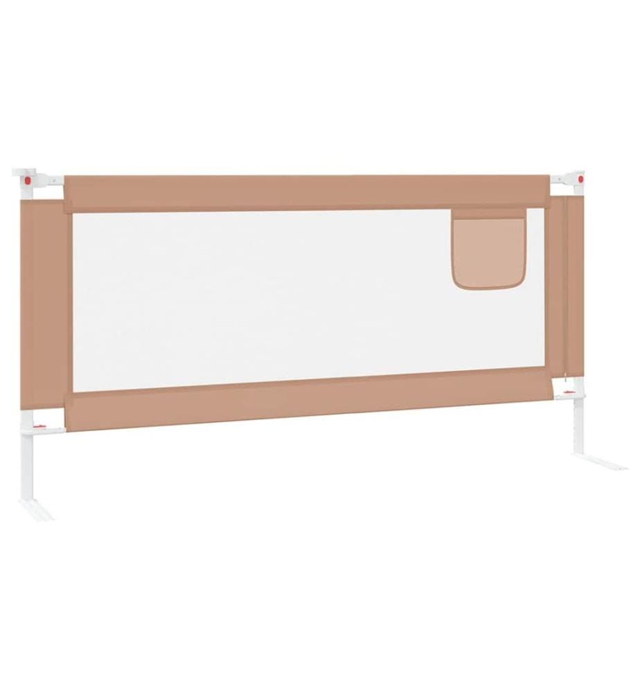 Kleinkind-Bettschutzgitter Taupe 190x25 cm Stoff