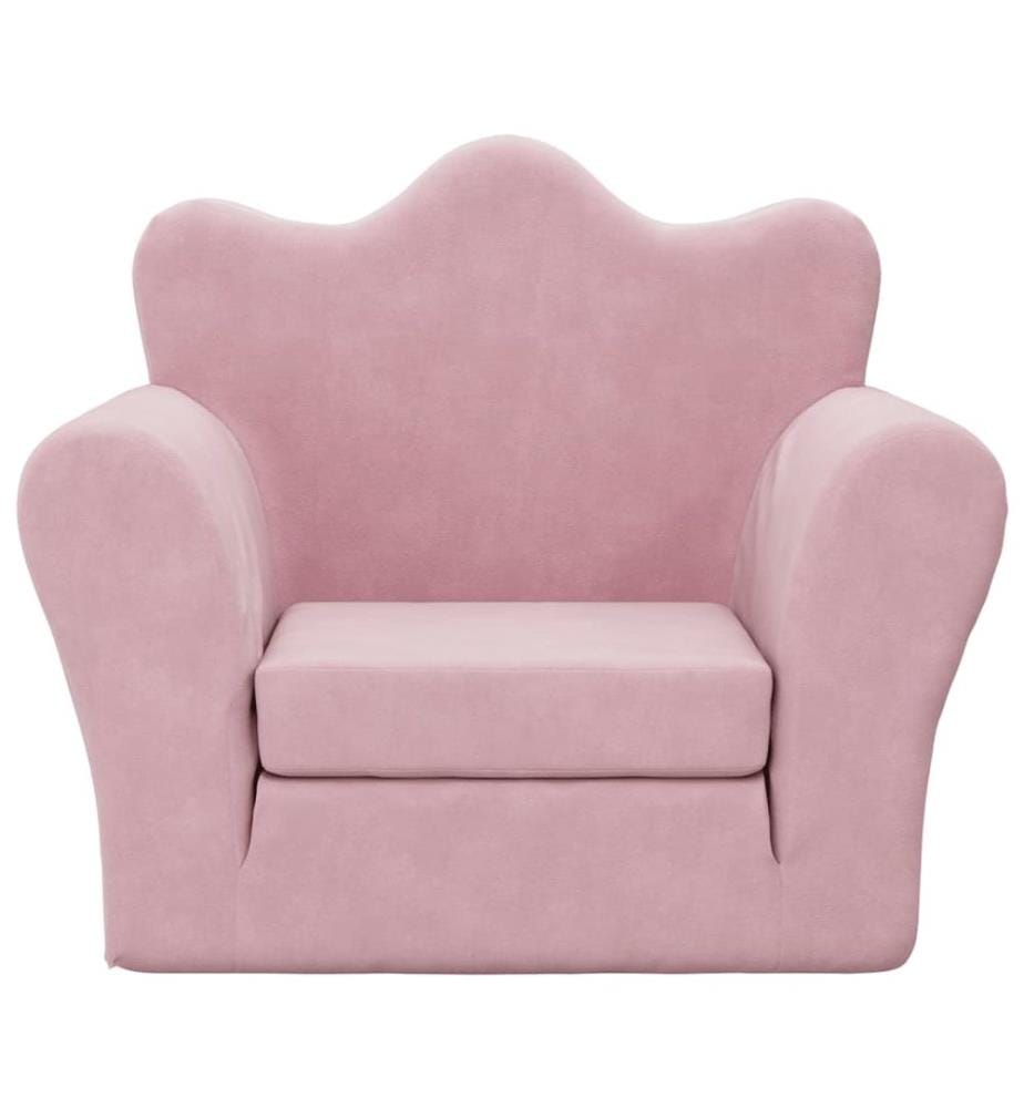 Schlafsofa für Kinder Rosa Weich Plüsch