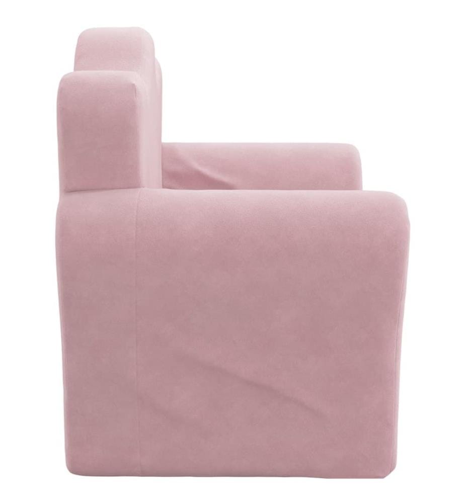 Schlafsofa für Kinder Rosa Weich Plüsch