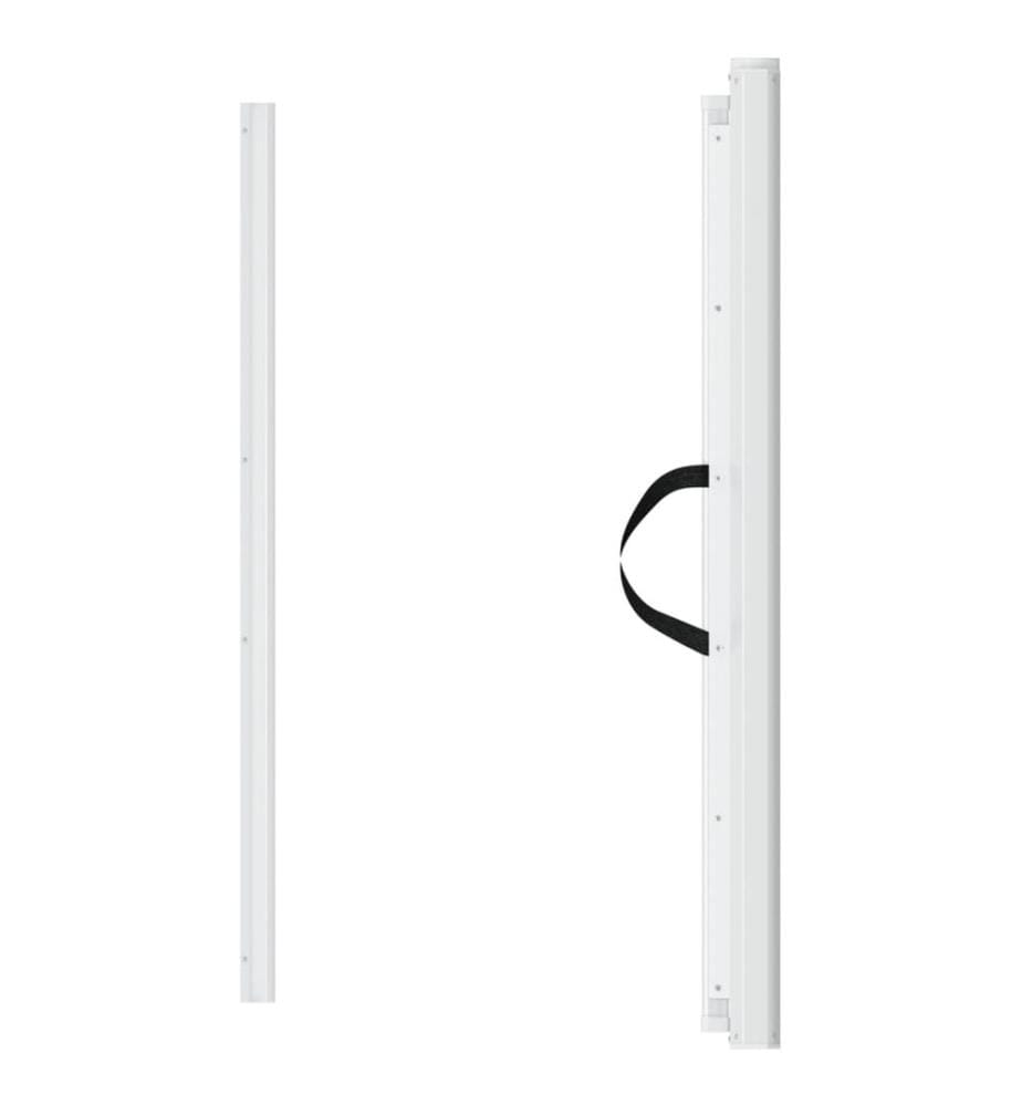 Haustier-Barriere Ausziehbar Weiss 82,5x125 cm