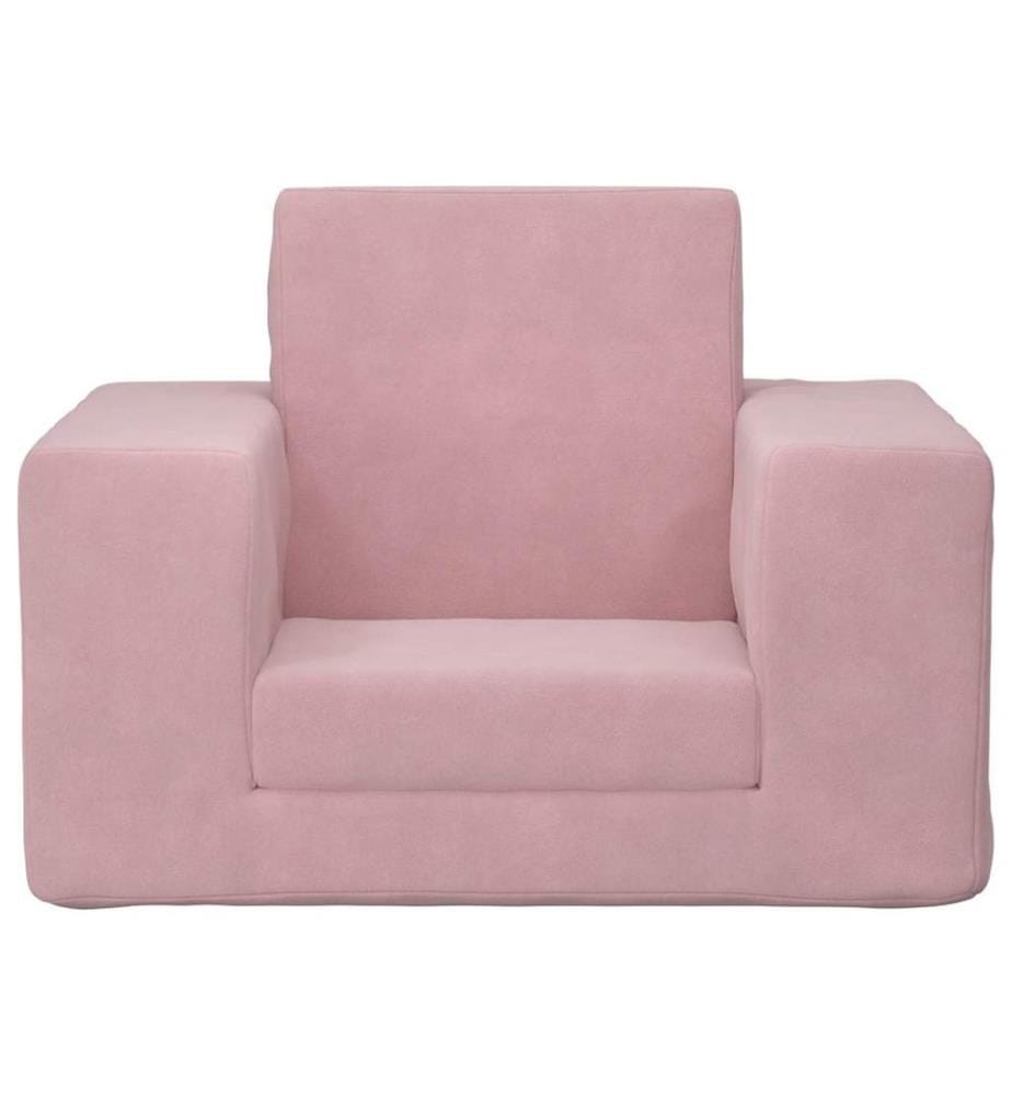 Schlafsofa für Kinder Rosa Weicher Plüsch