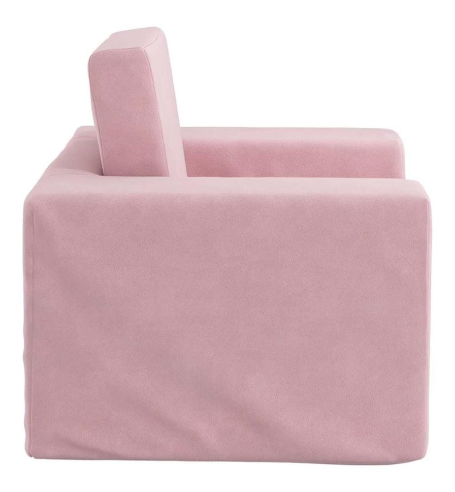 Schlafsofa für Kinder Rosa Weicher Plüsch