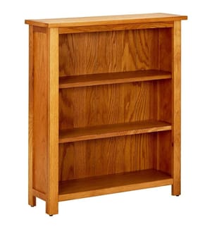 Bücherregal 3 Fächer 70x22,5x82 cm Massivholz Eiche