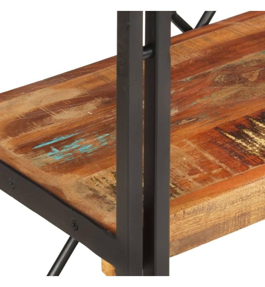 Bücherregal 3 Fächer 60x30x80 cm Altholz Massiv