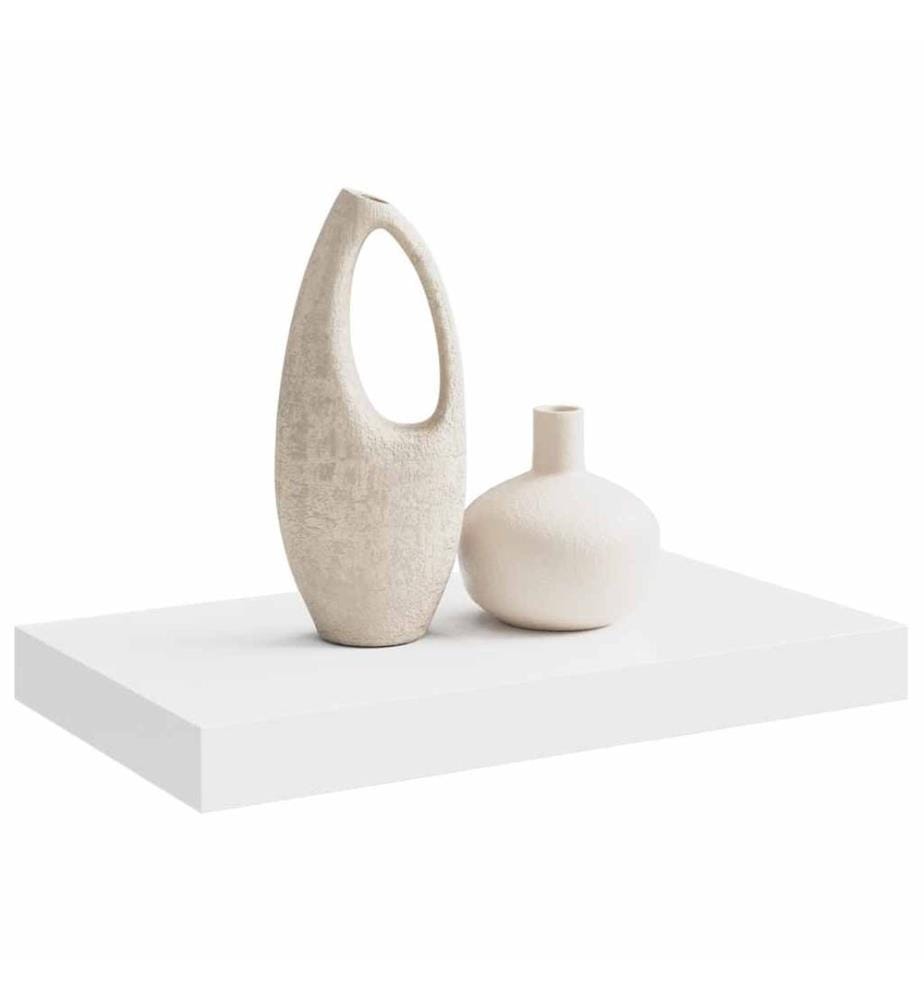 Schweberegal Weiss 40x23x3,8 cm MDF