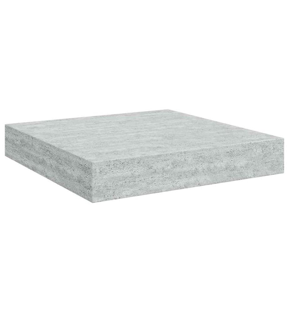 Schweberegal Betongrau 23x23,5x3,8 cm MDF