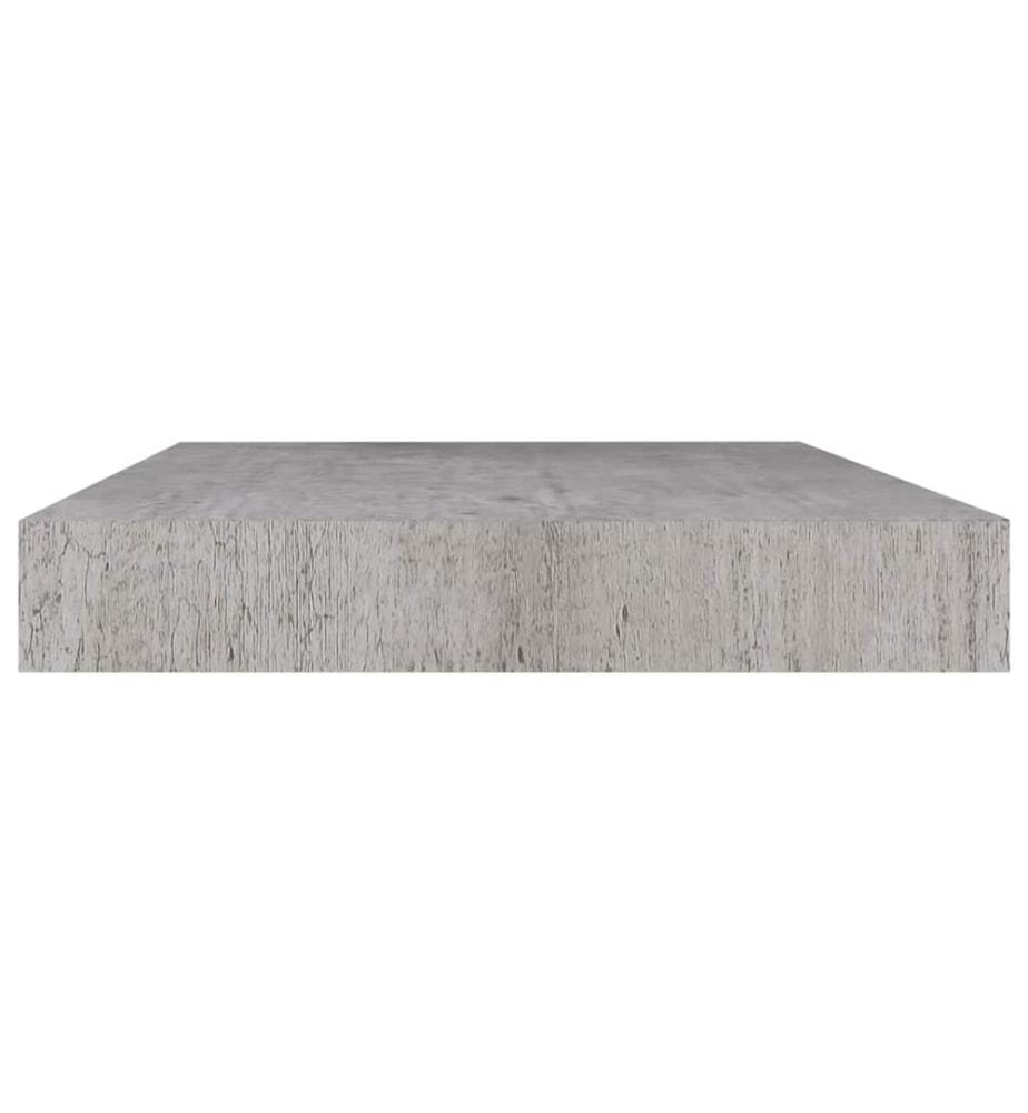 Schweberegal Betongrau 50x23x3,8 cm MDF