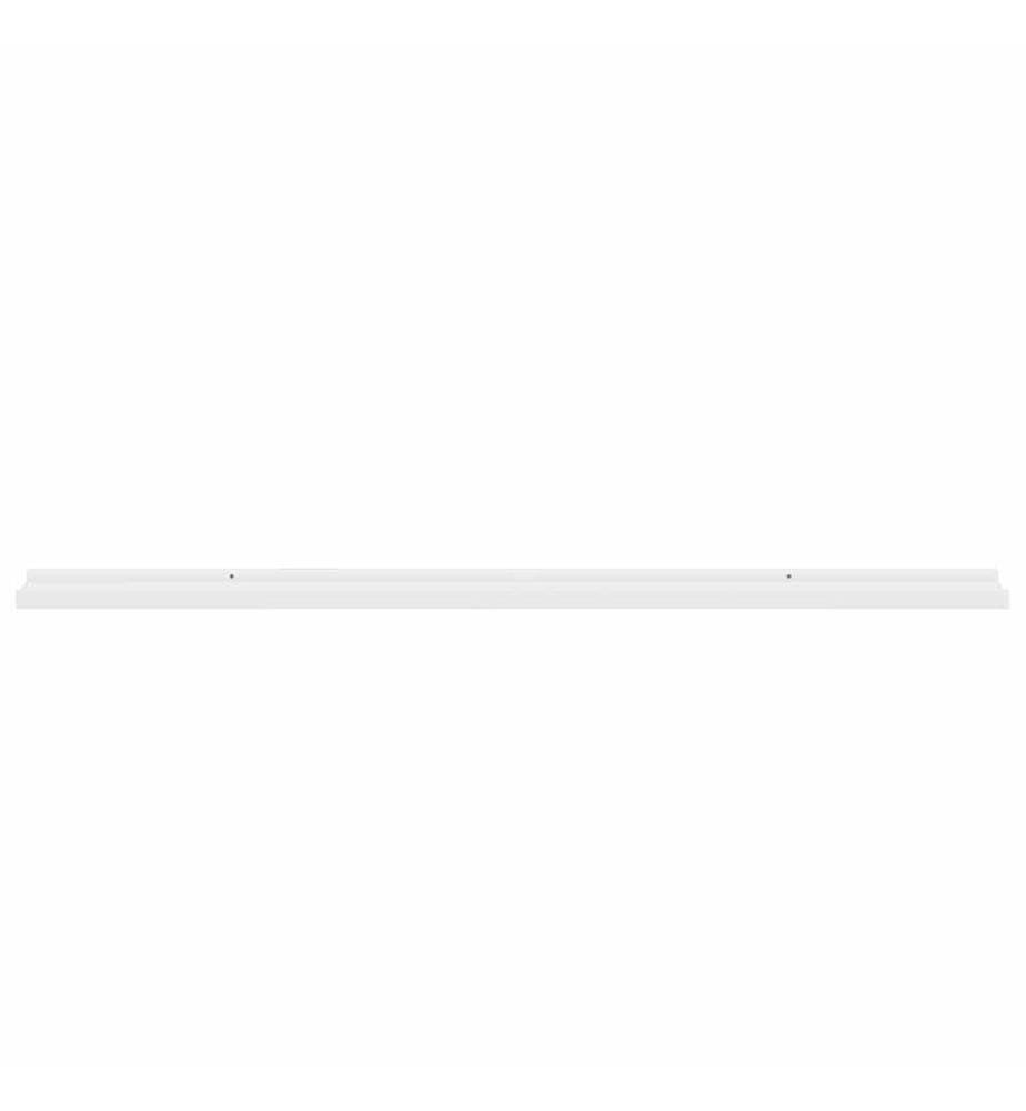 Wandregale 2 Stk. Weiss 115x9x3 cm