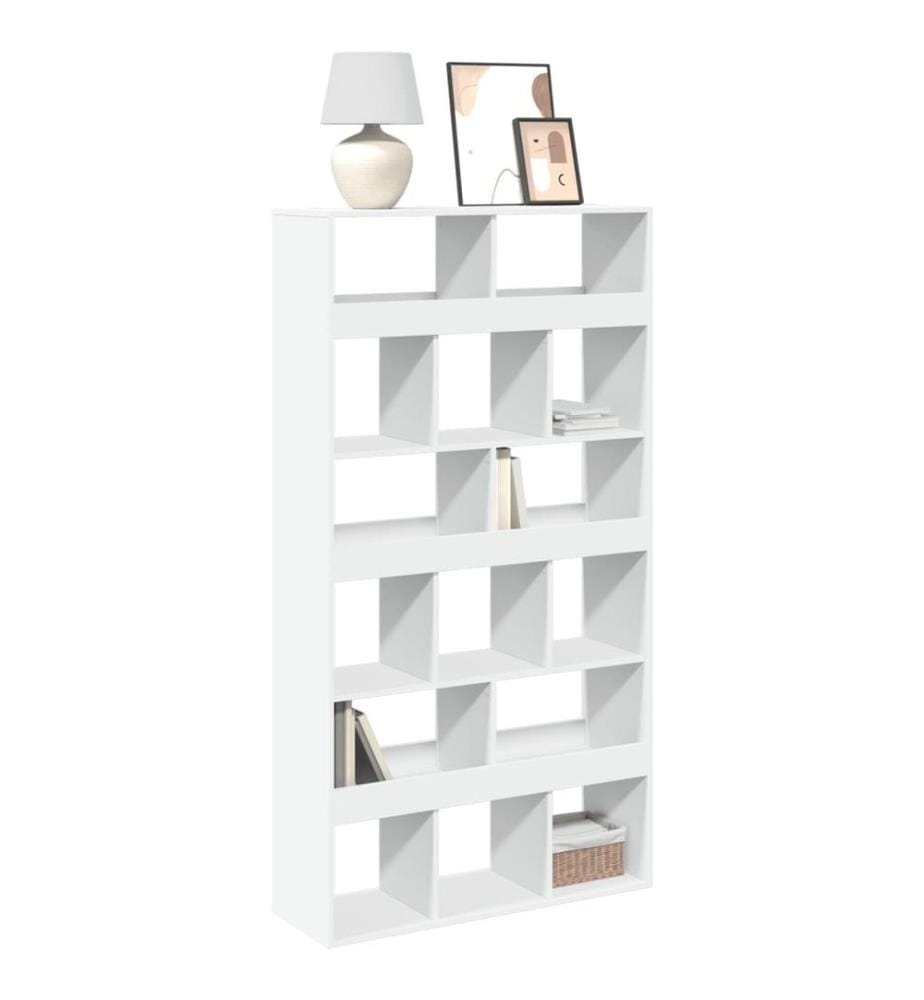 Bücherregal Weiss 100x33x187,5 cm Holzwerkstoff