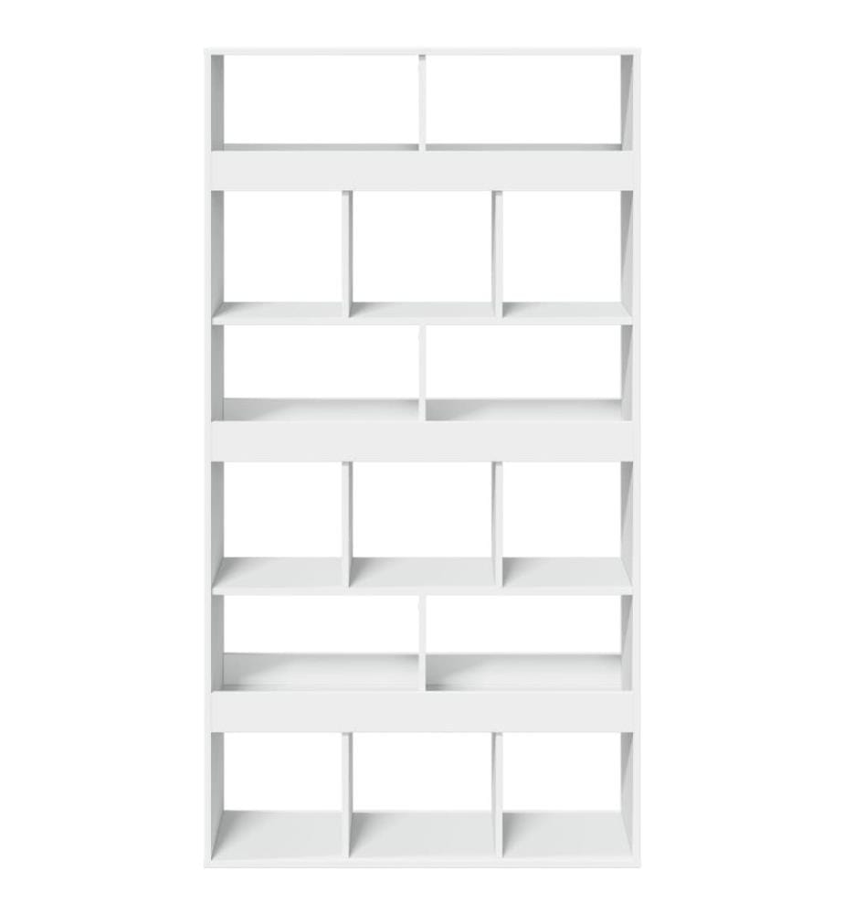 Bücherregal Weiss 100x33x187,5 cm Holzwerkstoff