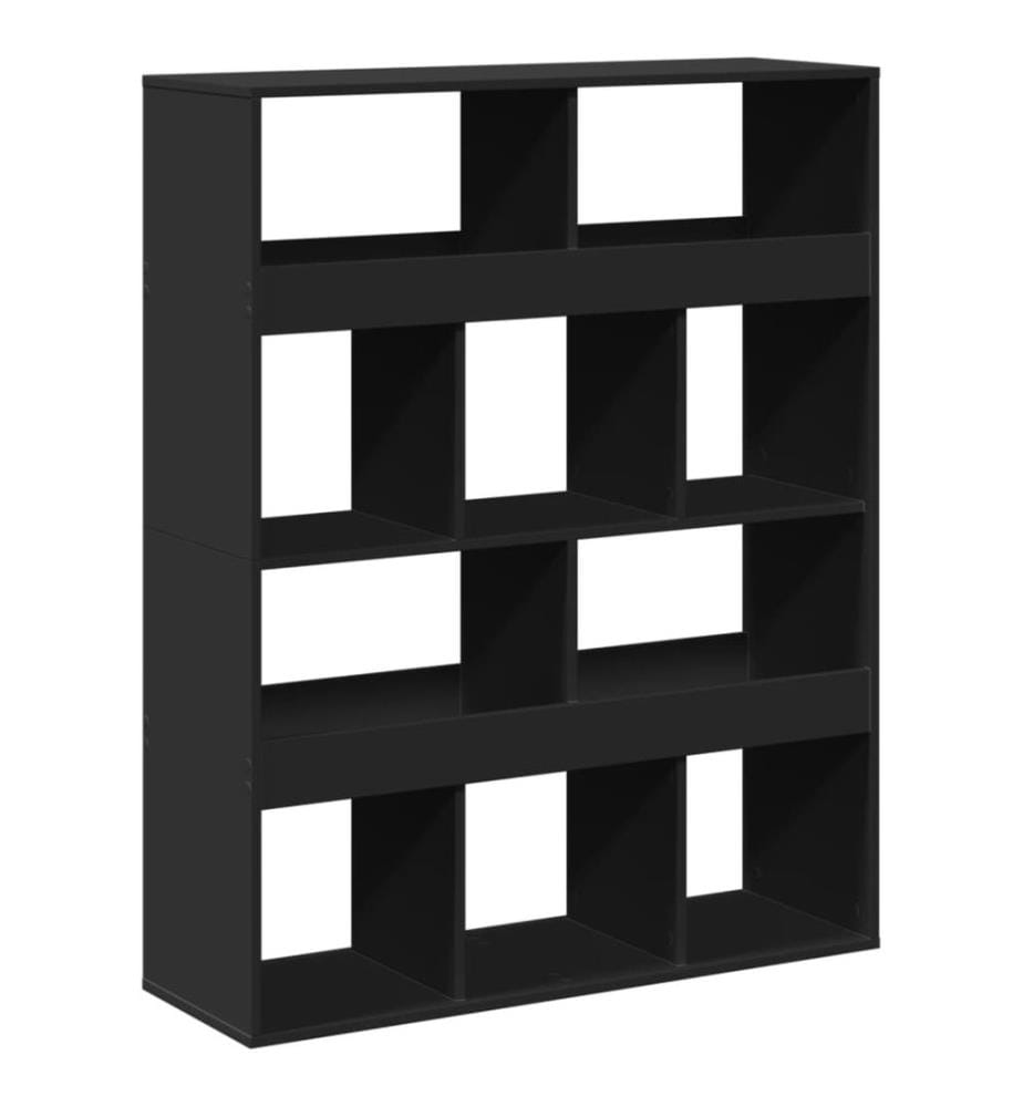Raumteiler Schwarz 100x33x125,5 cm Holzwerkstoff