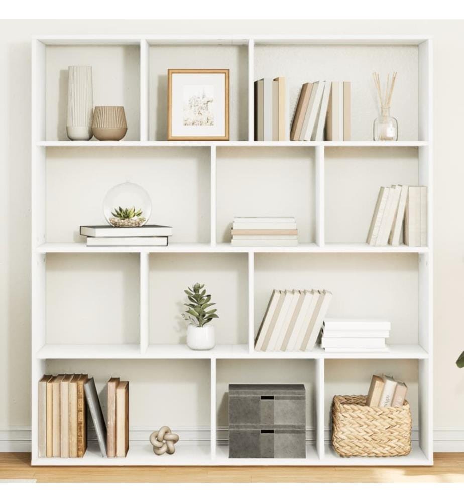 Bücherregal Weiss 132x29x141,5 cm Holzwerkstoff