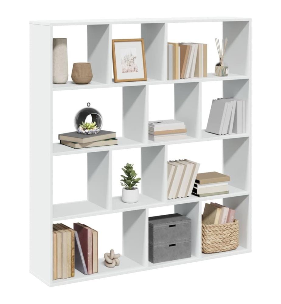 Bücherregal Weiss 132x29x141,5 cm Holzwerkstoff