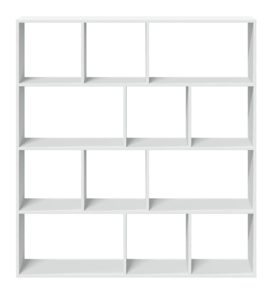 Bücherregal Weiss 132x29x141,5 cm Holzwerkstoff