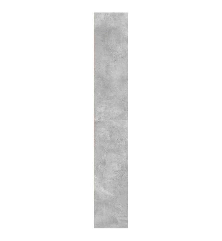 Bücherregal Betongrau 80x30x189 cm Holzwerkstoff