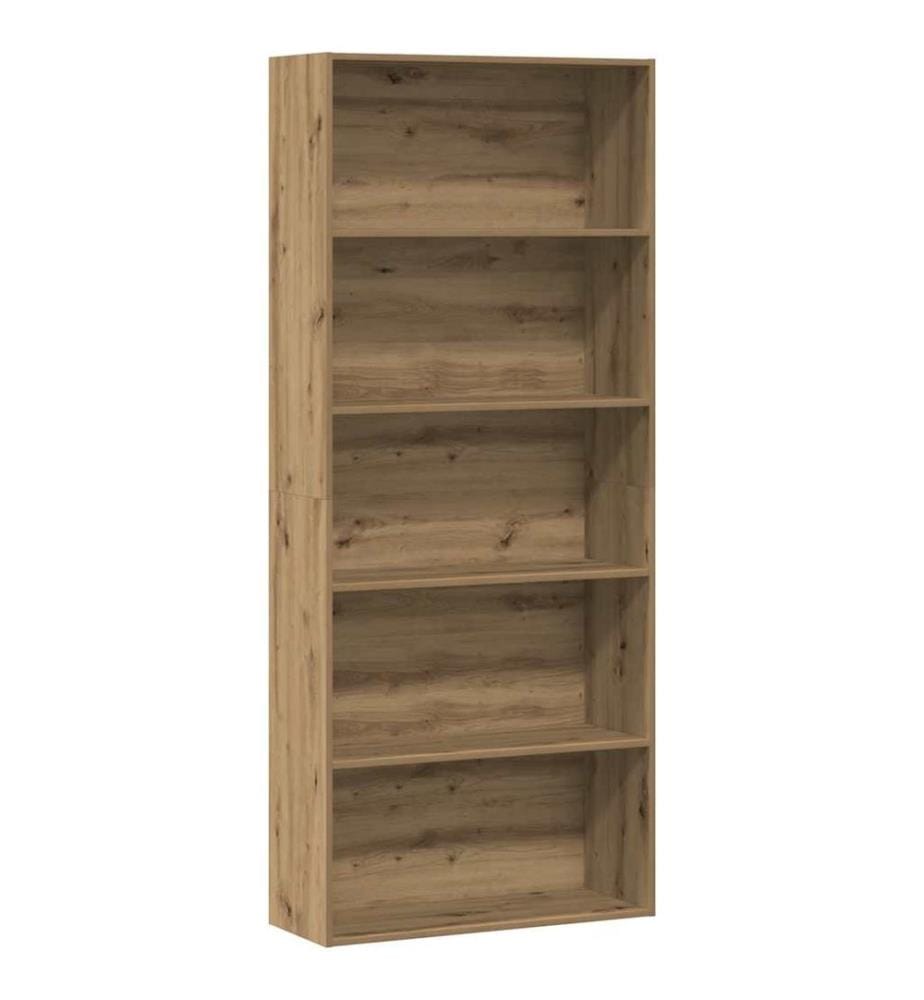 Bücherregal Artisan-Eiche 80x30x189 cm Holzwerkstoff