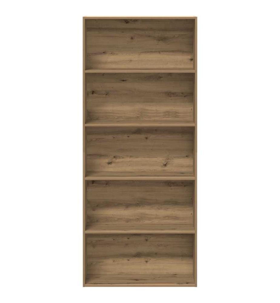 Bücherregal Artisan-Eiche 80x30x189 cm Holzwerkstoff