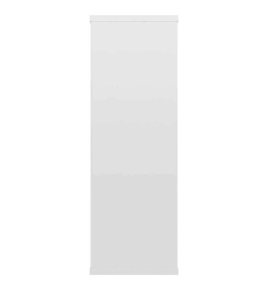 Wandregale Hochglanz-Weiss 104x20x58,5 cm Holzwerkstoff