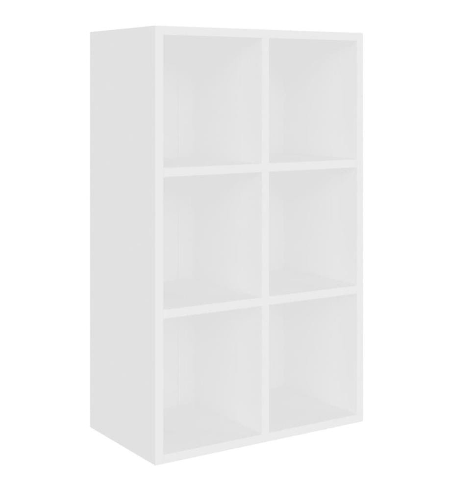 Bücherregal/Sideboard Weiss 66x30x98 cm Holzwerkstoff