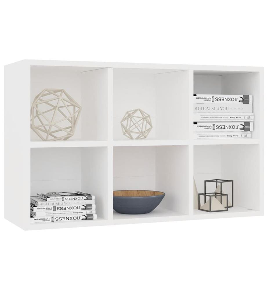 Bücherregal/Sideboard Weiss 66x30x98 cm Holzwerkstoff