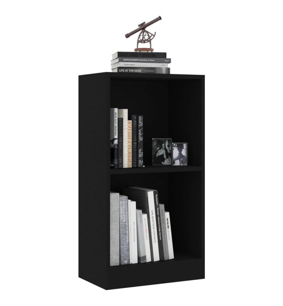 Bücherregal Schwarz 40x24x75 cm Holzwerkstoff