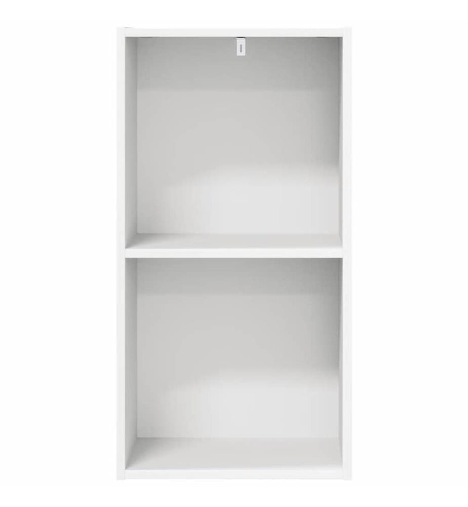 Bibliothèque blanc 40x30x76,5 cm bois d'ingénierie