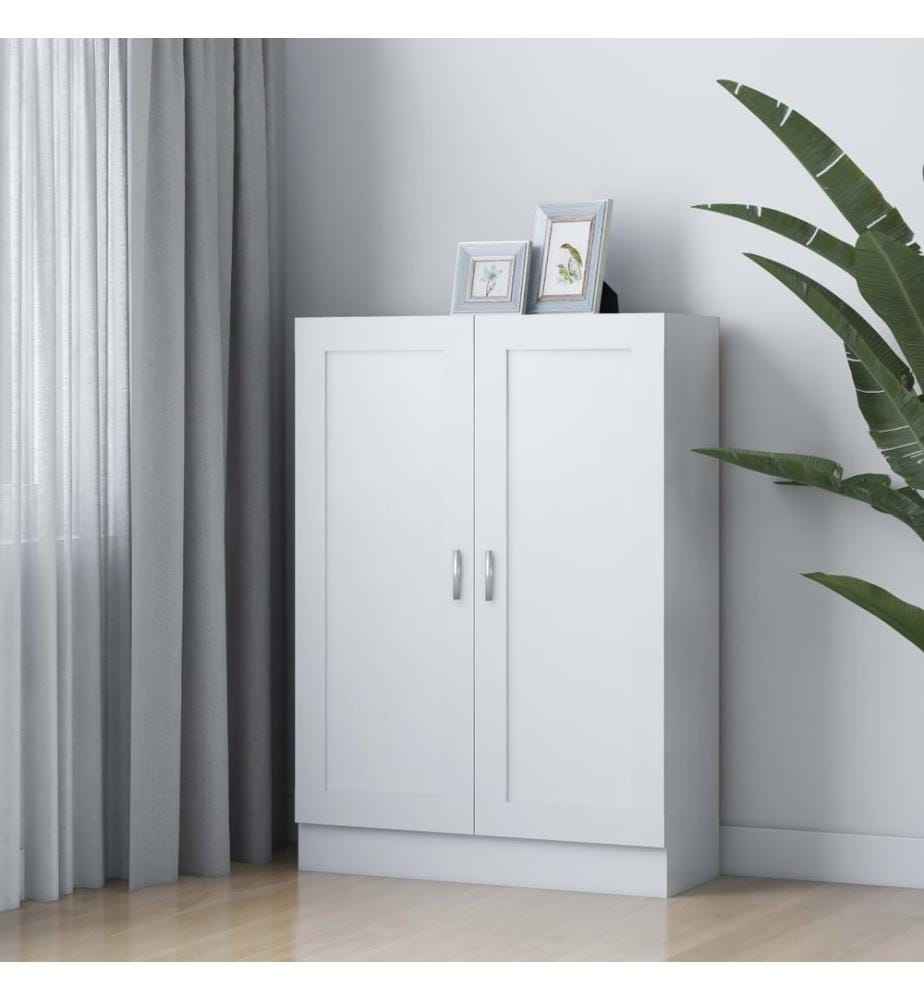 Bücherschrank Weiss 82,5x30,5x115 cm Holzwerkstoff