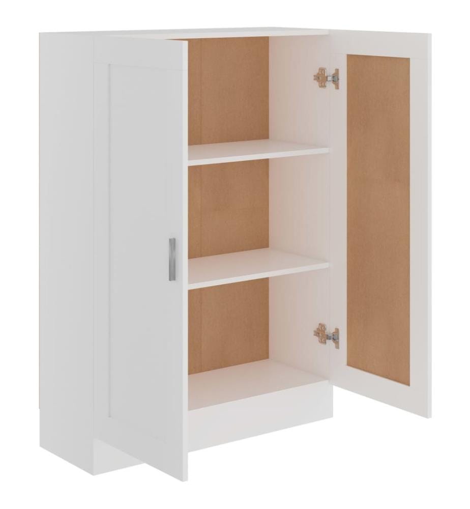 Bücherschrank Weiss 82,5x30,5x115 cm Holzwerkstoff