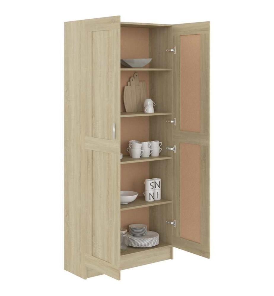 Bücherschrank Sonoma-Eiche 82,5x30,5x185,5 cm Holzwerkstoff