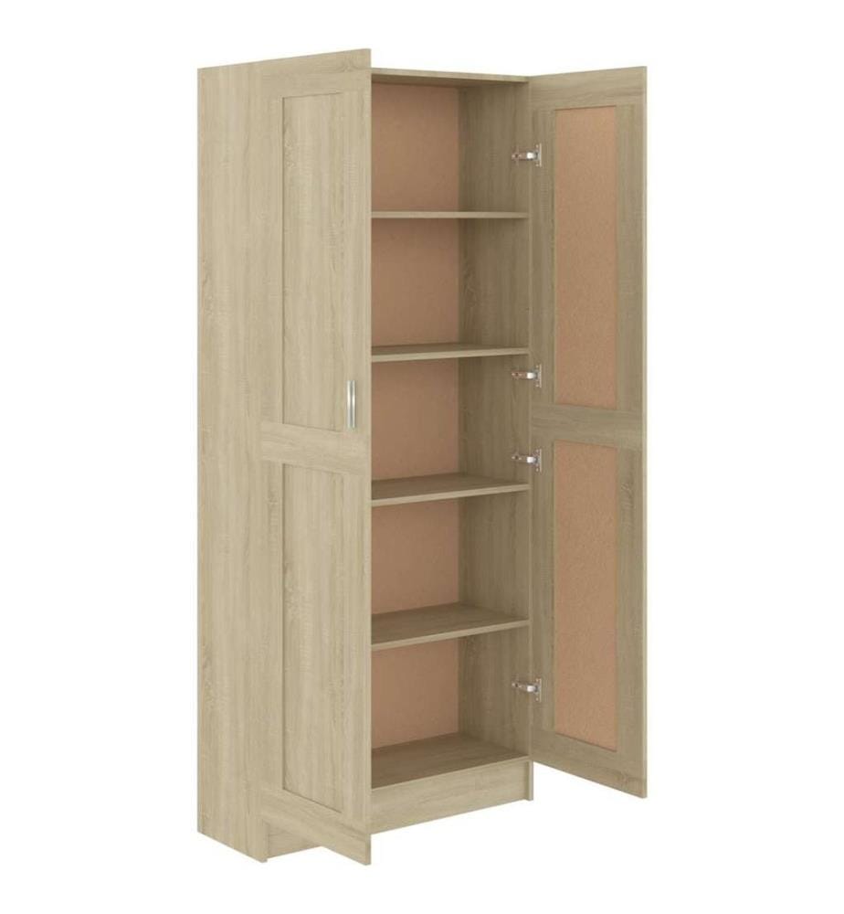 Bücherschrank Sonoma-Eiche 82,5x30,5x185,5 cm Holzwerkstoff