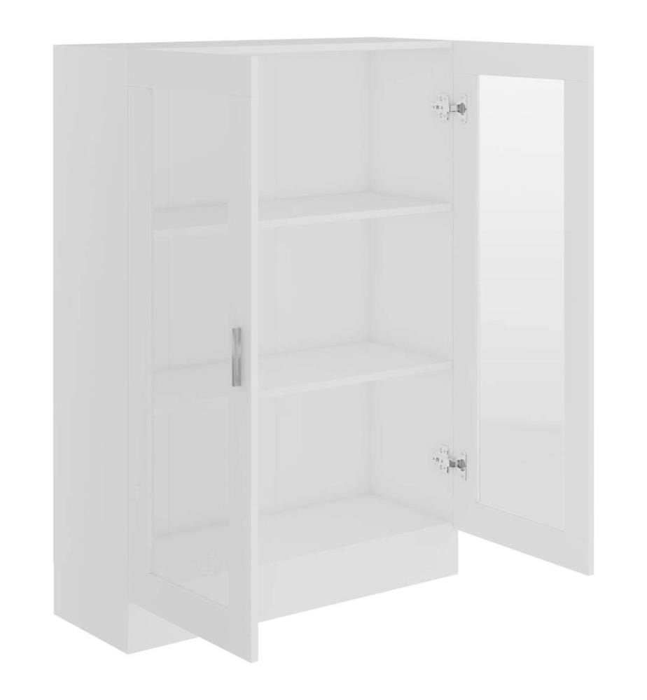 Vitrinenschrank Weiss 82,5x30,5x115 cm Holzwerkstoff