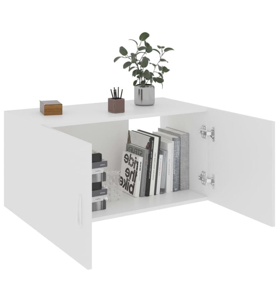 Wandschrank Weiss 80 x 39 x 40 cm Holzwerkstoff