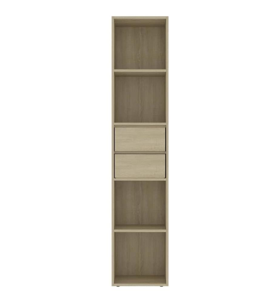 Bücherregal Sonoma-Eiche 36x30x171 cm Holzwerkstoff