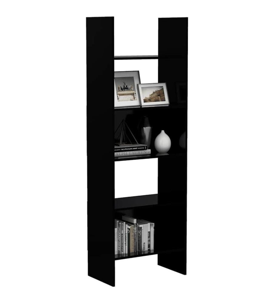 Bücherregal Schwarz 60x35x180 cm Holzwerkstoff
