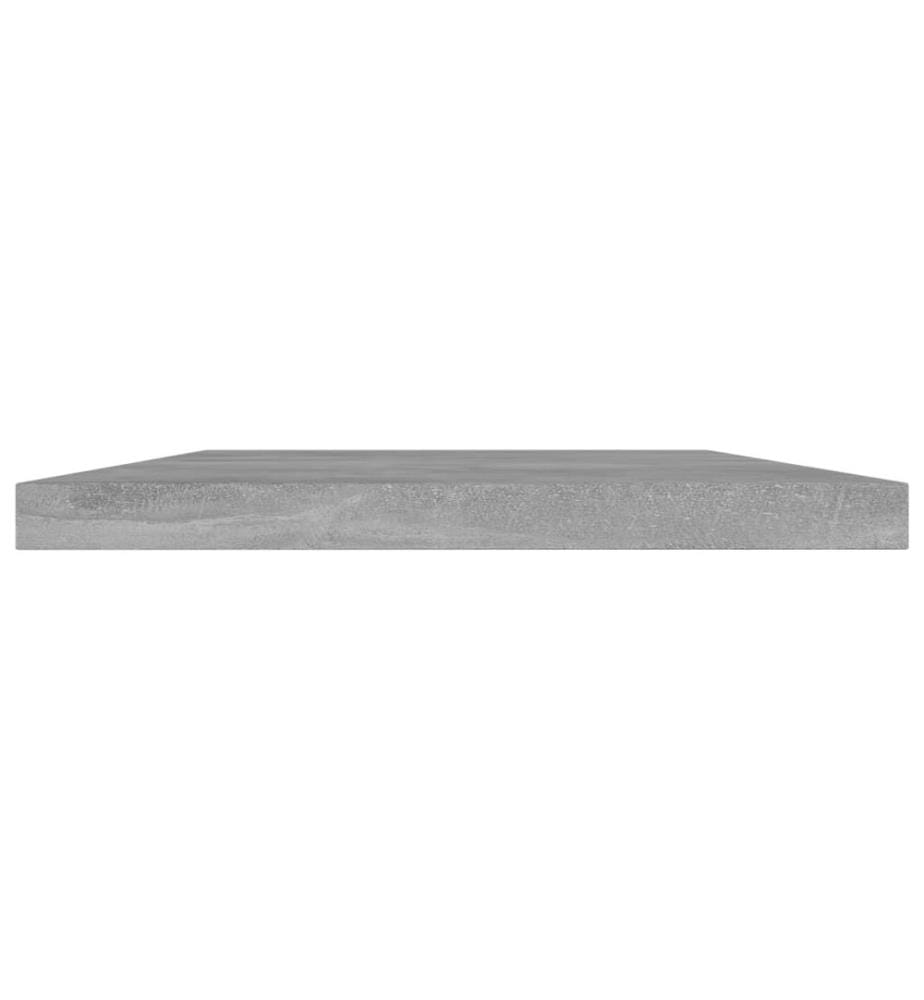 Panneaux de bibliothèque 4 pcs gris béton bois d'ingénierie