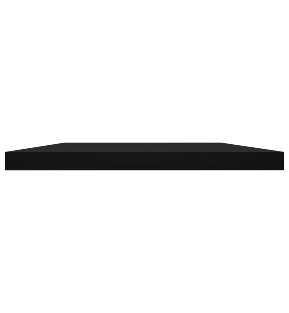 Panneaux de bibliothèque 4 pcs noir bois d'ingénierie