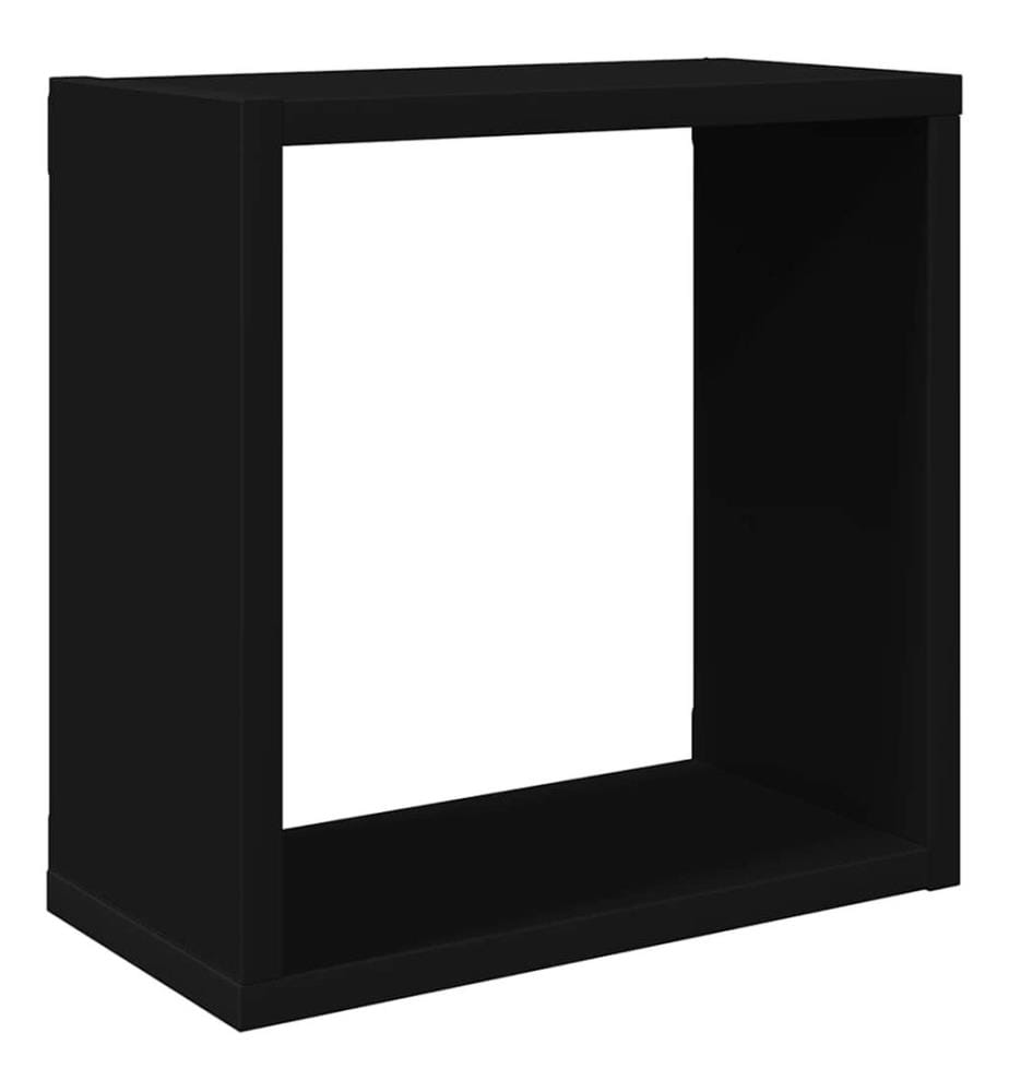 Würfelregale 4 Stk. Schwarz 30x15x30 cm