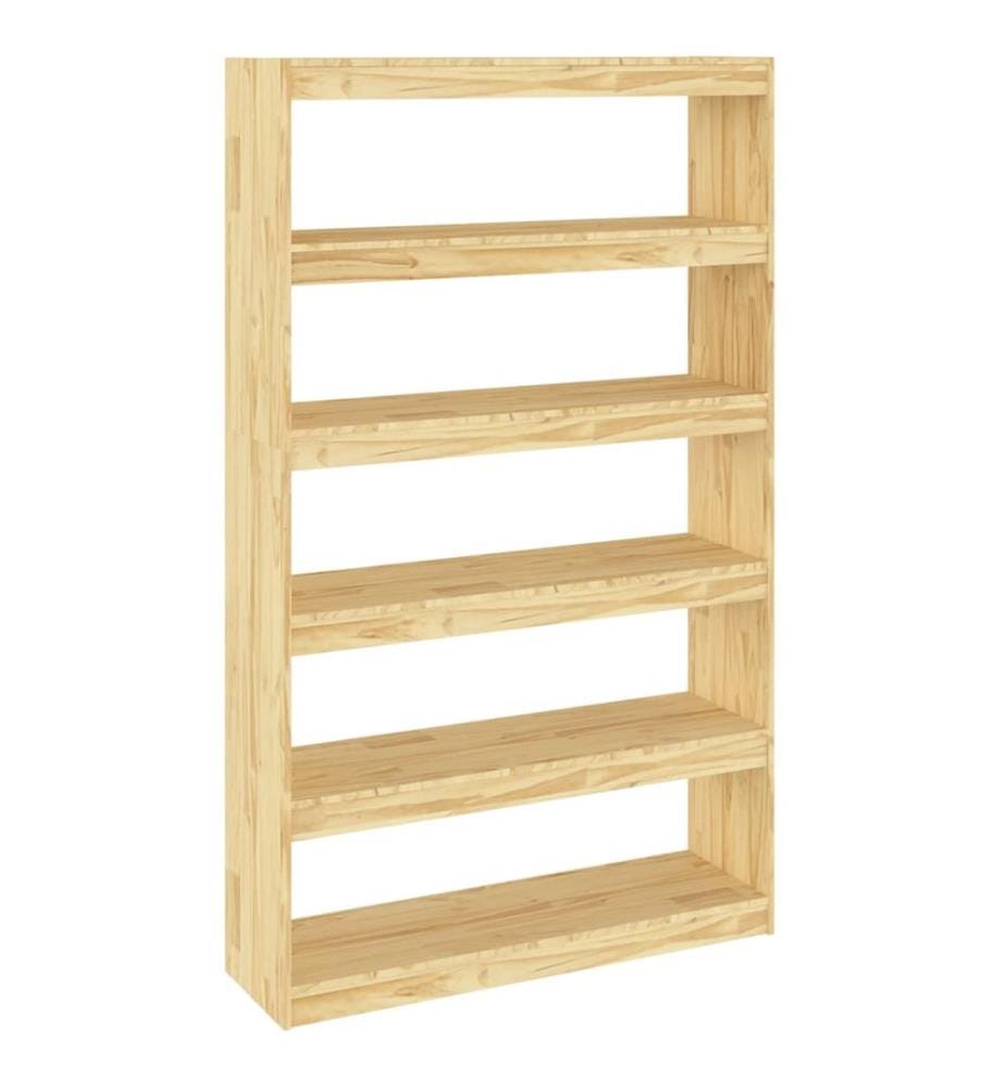 Bibliothèque/Séparateur de pièce 100x30x167,5 cm Pin massif
