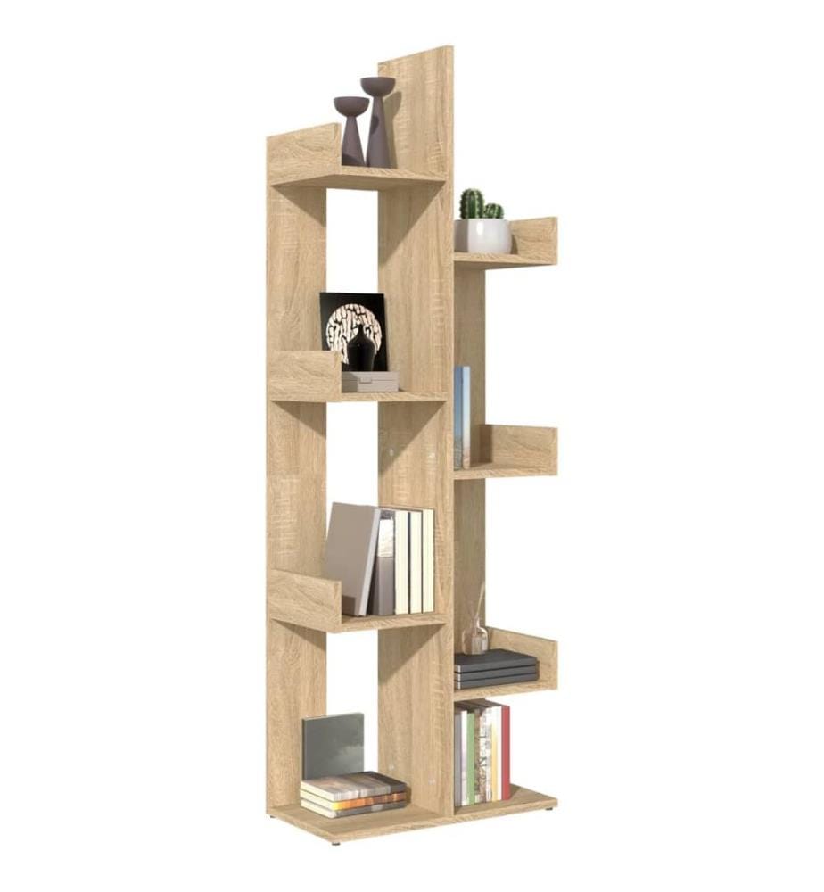 Bücherregal Sonoma-Eiche 48x25,5x140 cm Holzwerkstoff