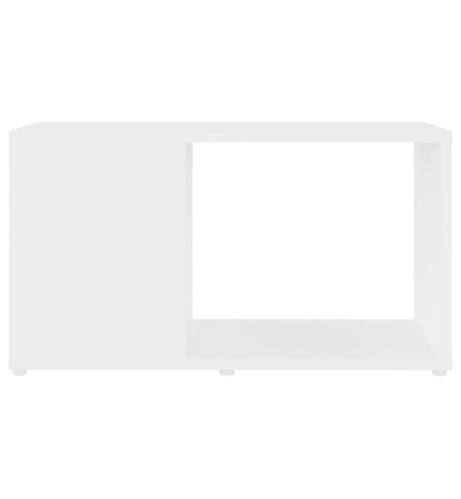 Meuble TV Blanc 60x24x32 cm Bois d'ingénierie