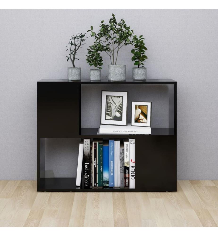 TV-Schrank Schwarz 80x24x63 cm Holzwerkstoff